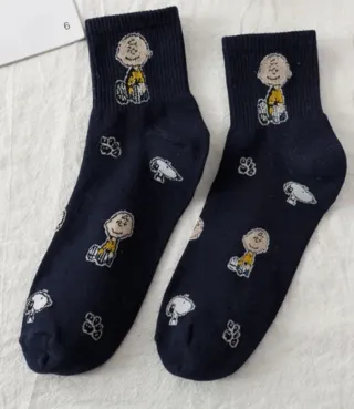 Calcetines de Charlie Brown (Carlitos) y Snoopy