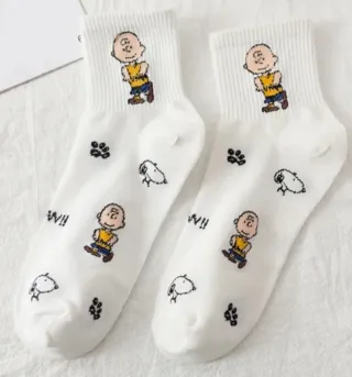 Calcetines de Charlie Brown (Carlitos) y Snoopy