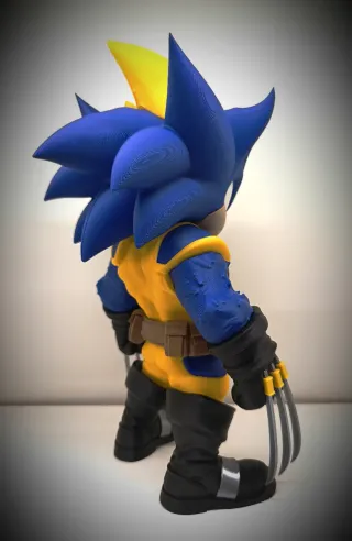 FIGURA FAN ART SONIC WOLVERINE