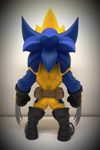 FIGURA FAN ART SONIC WOLVERINE