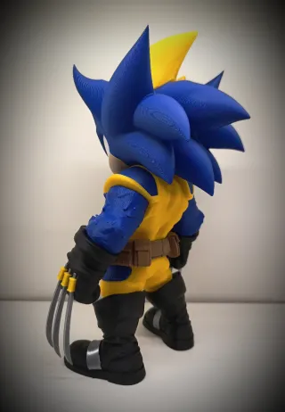 FIGURA FAN ART SONIC WOLVERINE