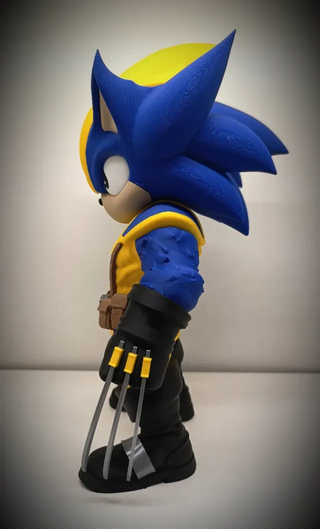 FIGURA FAN ART SONIC WOLVERINE