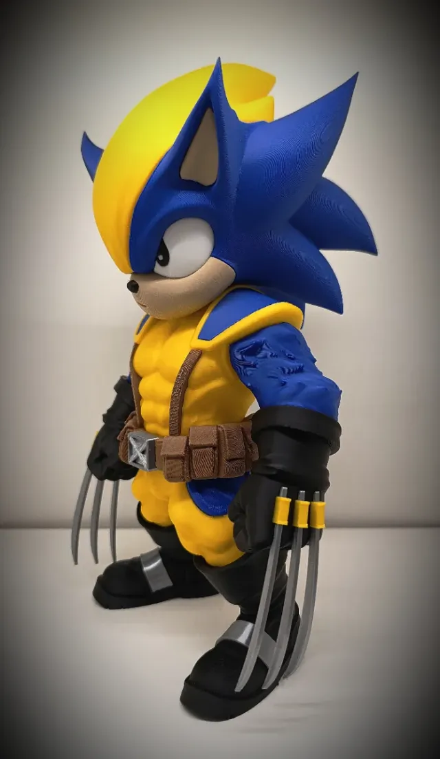 FIGURA FAN ART SONIC WOLVERINE