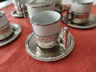 Servizio caffè peltro anni '70