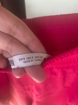 Conjunto Zara Fucsia Talla S