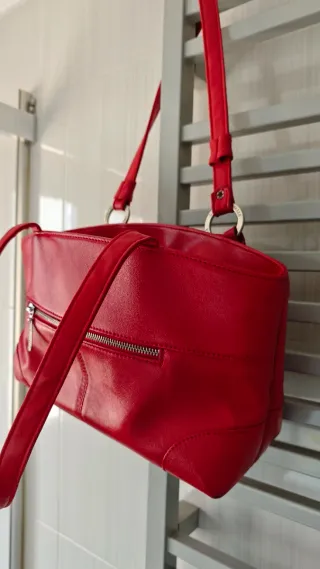 Bolso Piel Rojo Laura Valle