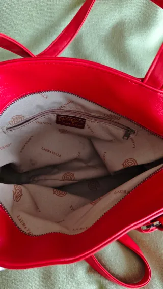 Bolso Piel Rojo Laura Valle