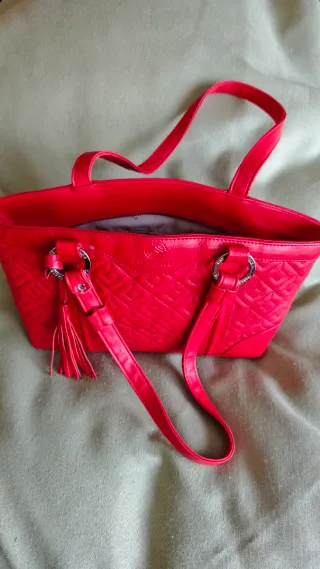 Bolso Piel Rojo Laura Valle