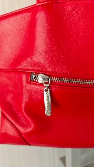 Bolso Piel Rojo Laura Valle