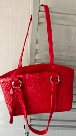 Bolso Piel Rojo Laura Valle
