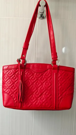 Bolso Piel Rojo Laura Valle