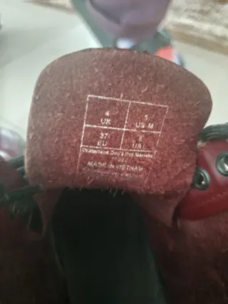 Botas Dr. Martens mujer T.37 rojas