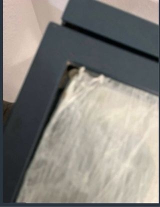 Mesa de cristal y metal con 4 sillas