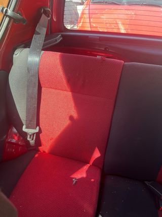Asientos Fiat Seicento Rojo y Negro