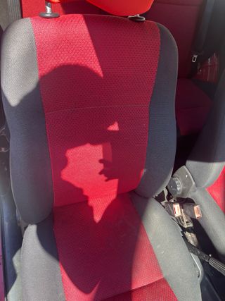 Asientos Fiat Seicento Rojo y Negro