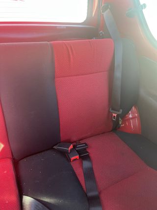 Asientos Fiat Seicento Rojo y Negro