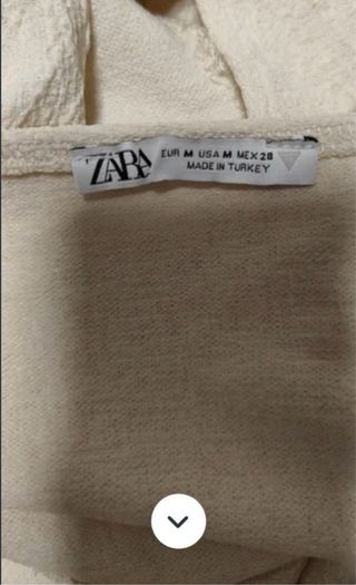 Mono corto Zara encaje beige