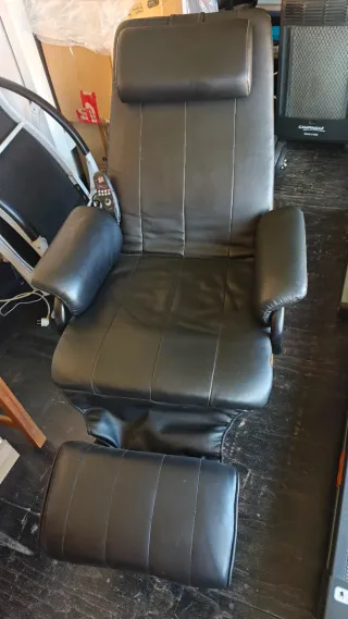 Sillón de Masaje Relax Polipiel Negro