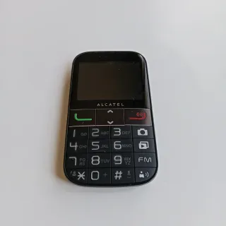 Teléfono Móvil Alcatel Negro + Cargador