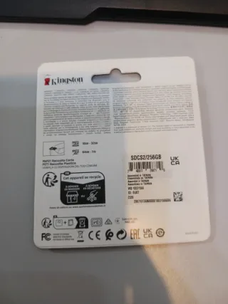 Micro sd 256gb Kingston clase 10