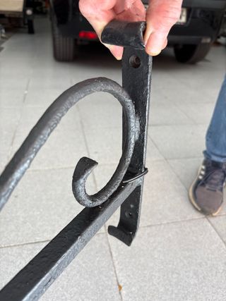 Lámpara rústica hierro forjado