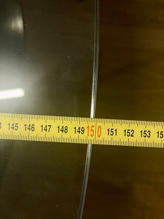 Mesa de forja de diseño con cristal