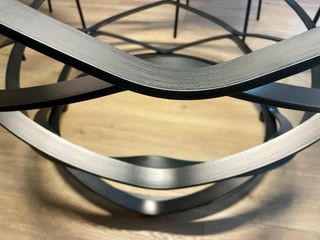 Mesa de forja de diseño con cristal