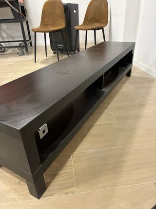 Mueble TV negro madera