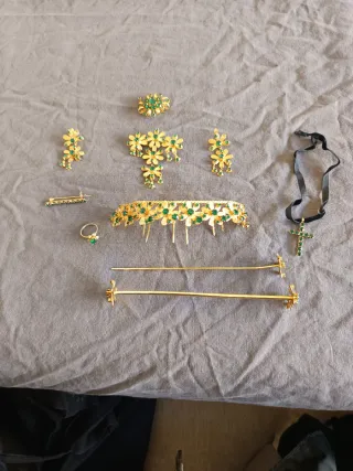 Aderezo Castellonera Oro y Verde