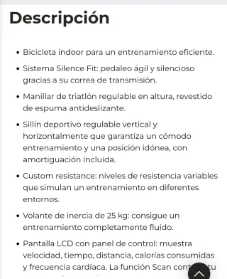 Bici Estática Cecotec FIT