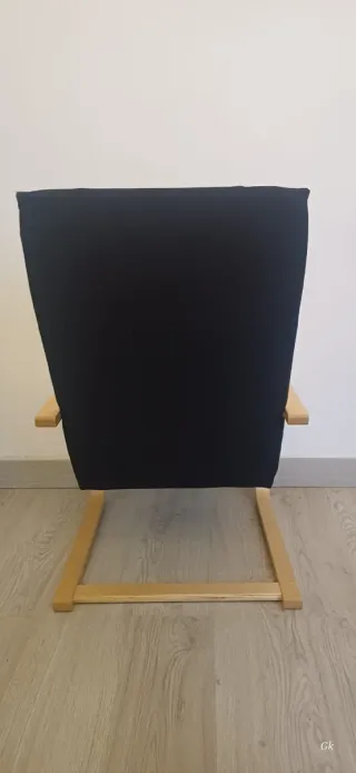 Butaca dormitorio tela y madera