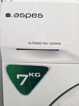 Lavadora Aspes 7kg con garantía