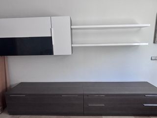 Mueble comedor moderno blanco y negro