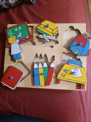 Juego de encajar Goula madera