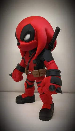 FIGURA FAN ART KNUCKLES DEADPOOL