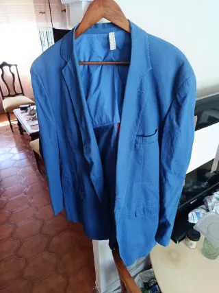 Americana Emidio Tucci Hombre Azul XL. No envío.