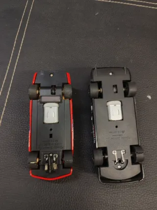 Coches Scalextric 2 unidades BMW y Mercedes