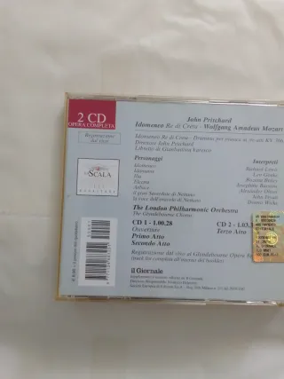 Mozart Idomeneo Re di Creta CD Opera Completa