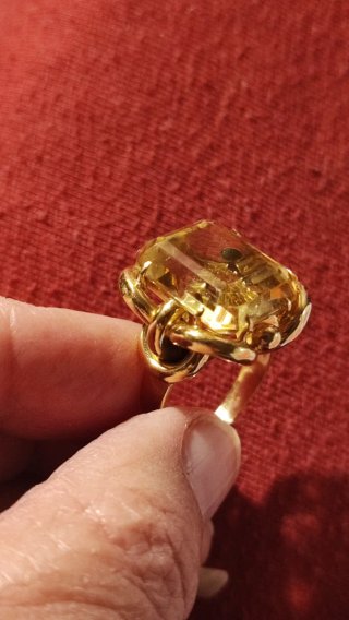 Anello vintage oro 18k Designer elegante Ribassato
