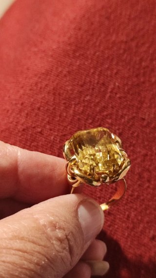 Anello vintage oro 18k Designer elegante Ribassato