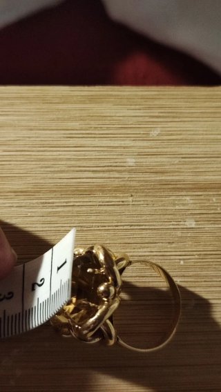 Anello vintage oro 18k Designer elegante Ribassato