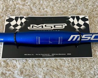 Manillar MSC Plano Aluminio Azul XC