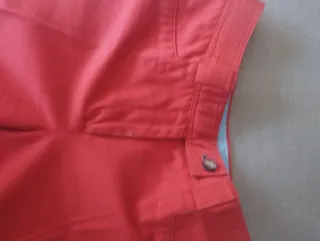 Pantalón recto Carolina Herrera rojo