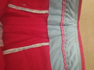 Pantalón recto Carolina Herrera rojo