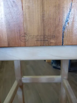 Pilón de carnicero de madera negociable.