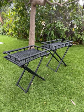 Mesa auxiliar bambú plegable