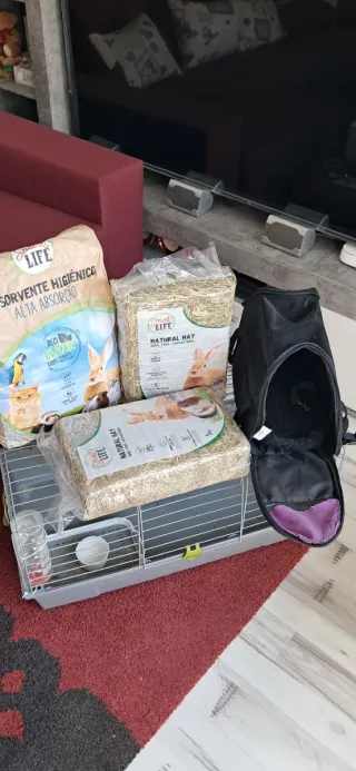Kit completo para cobaya, conejos, exóticos.