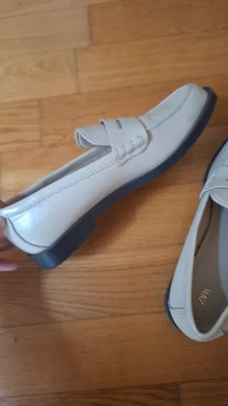 Mocassini donna Zara beige