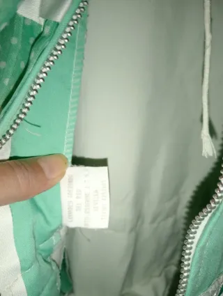 Traje de flamenca verde y blanco de niña 7/8 años