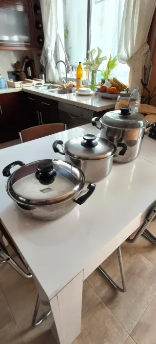 Potas de Aluminio con Tapa